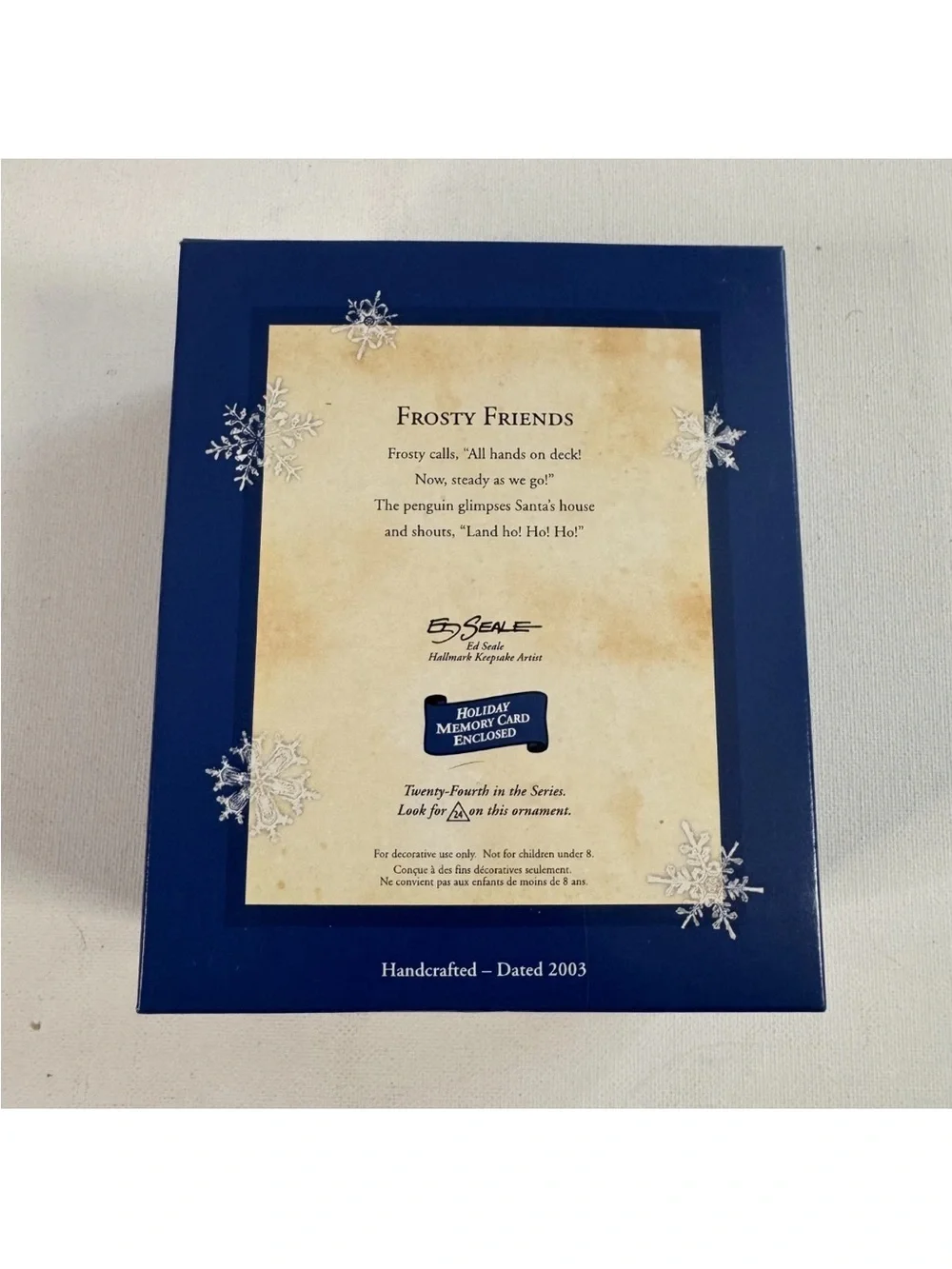 2003 Hallmark Keepsake Ornament Frosty Friends Yacht Club w/ Box